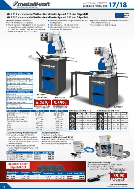 METALLKRAFT Aktionskatalog