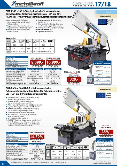 METALLKRAFT Aktionskatalog