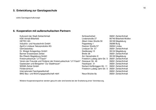 Schulprogramm - Gymnasium Francisceum Zerbst