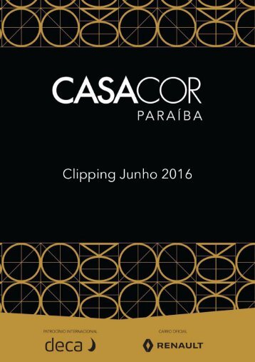 Clipping Casa Cor Paraíba - Junho 2016