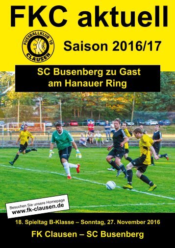 FKC Aktuell - 18. Spieltag - Saison 2016/2017