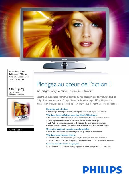 Philips TV LCD - Fiche Produit - FRA