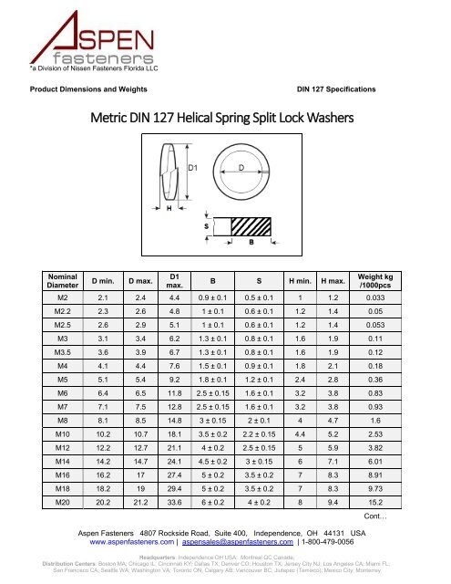 A2-70 8mm  Metric Stainless Steel Split Lock Washers  DIN 127B 18-8 M8 