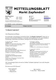 Mitteilungsblatt Nr. 12 - Mitte Juni - Zapfendorf