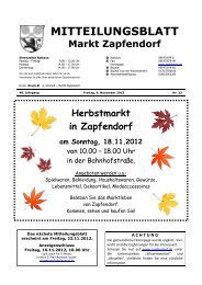 Mitteilungsblatt Nr. 22 - Mitte November - Zapfendorf