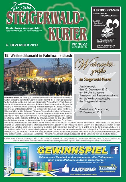 Die Region - Steigerwald-Kurier