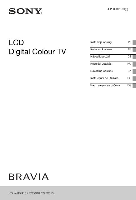 Sony KDL-22EX310 - KDL-22EX310 Istruzioni per l'uso Ungherese