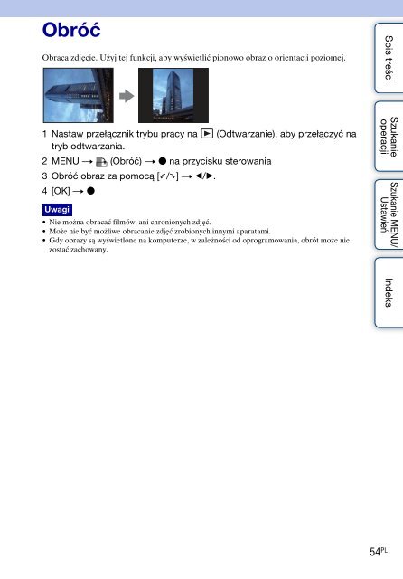 Sony DSC-W180 - DSC-W180 Istruzioni per l'uso Polacco
