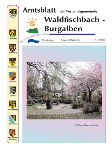 Waldfischbach - Burgalben - Begrüßung