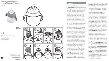 Philips Avent Biberon Ã©volutif - Mode dâemploi - BUL