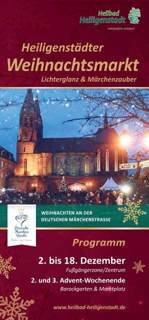 Heiligenstädter Weihnachtsmarkt Programm