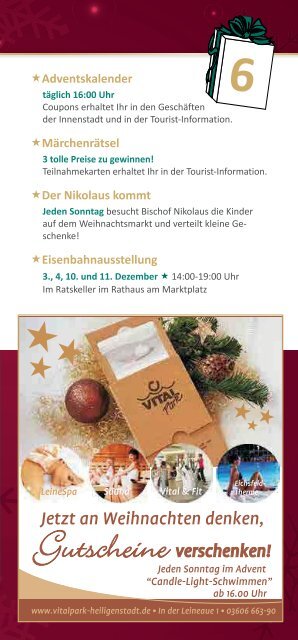 Heiligenstädter Weihnachtsmarkt Programm