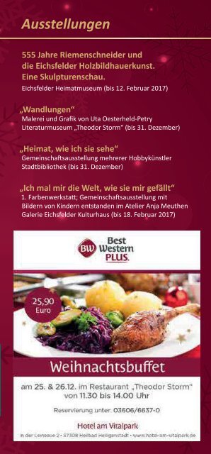 Heiligenstädter Weihnachtsmarkt Programm