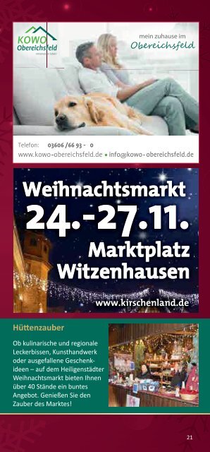 Heiligenstädter Weihnachtsmarkt Programm