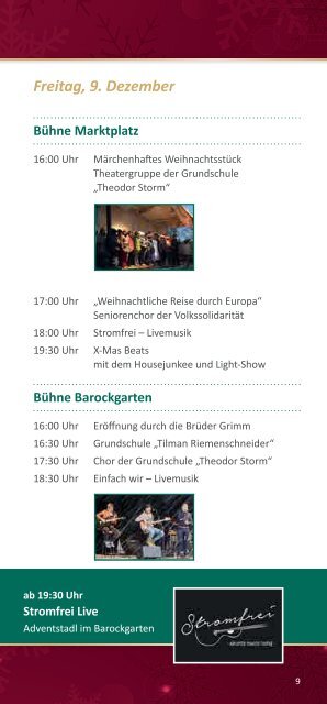 Heiligenstädter Weihnachtsmarkt Programm