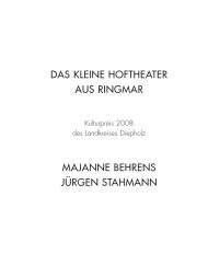 kleine hoftheater - TAG DER REGIONEN Niedersachsen Bremen