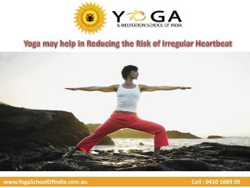 Yoga may help in Reducing the Risk of Irregular Heartbeat