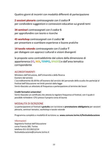 FESTIVAL DELL’EDUCAZIONE