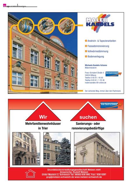 ego Magazin-Sonderausgabe-10 - 150 Jahre Volksbank Bitburg eG