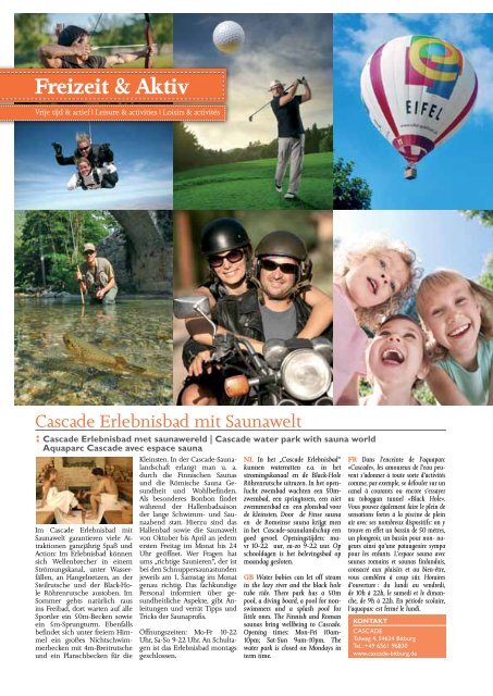 ego Magazin Bitburg - Freizeitmagazin - Ausgabe 9