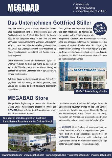 MEGABAD Der Profi fürs B MEGABAD Der Profi fürs B