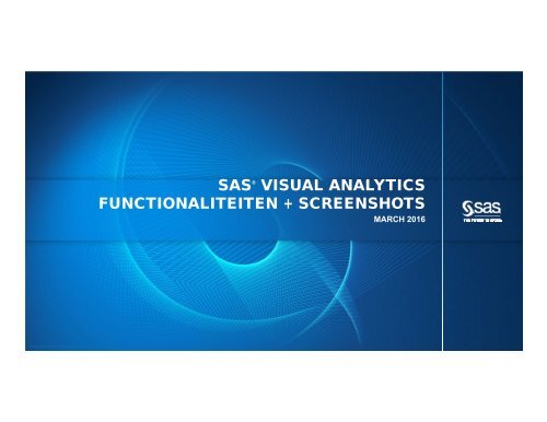 SAS Visual Analytics overzicht + screenshots (1)