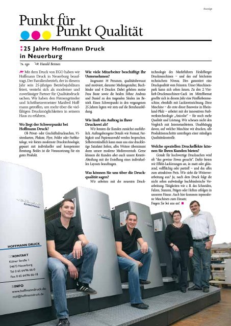 ego Magazin Bitburg Südeifel Ausgabe 1