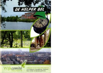 Helperbel 2008, nummer 1