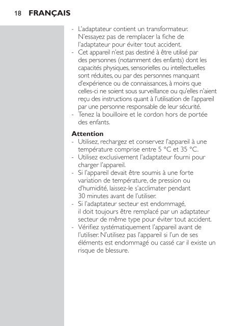 Philips Multigroom series 5000 Kit de soins &eacute;tanche VISAGE, CHEVEUX - Mode d&rsquo;emploi - ZHT