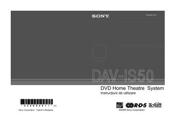 Sony DAV-IS50 - DAV-IS50 Istruzioni per l'uso Rumeno