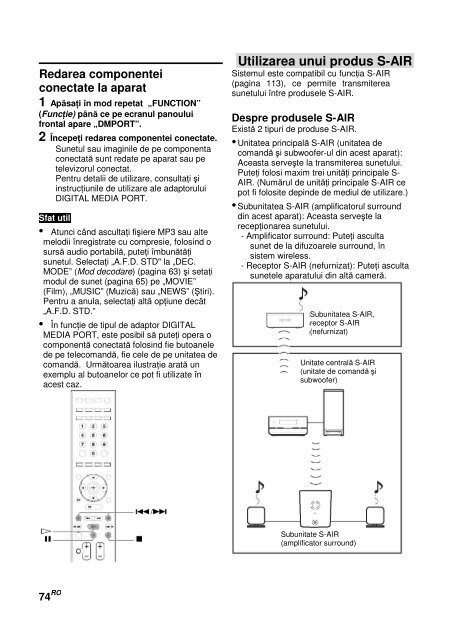 Sony DAV-IS50 - DAV-IS50 Istruzioni per l'uso Rumeno