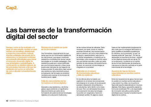 La transformación digital del sector educación