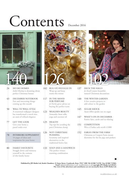 Wealden Times | WT178 | December 2016 | Interiors supplement inside