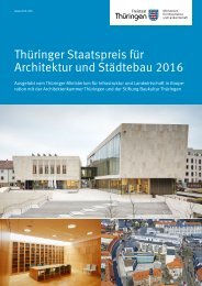 Thüringer Staatspreis für Architektur und Städtebau 2016