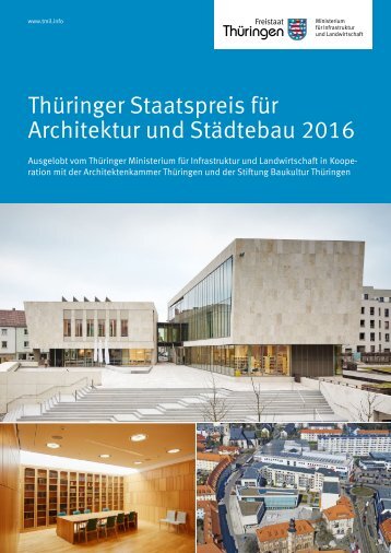 Thüringer Staatspreis für Architektur und Städtebau 2016
