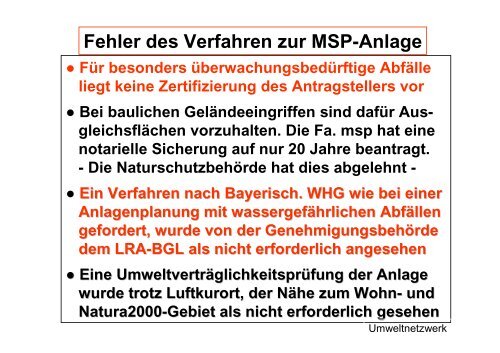 geplante Abfallaufbereitungsanlage der Firma MSP-Entsorgung in ...