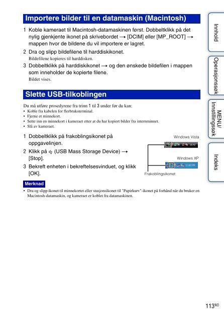 Sony DSC-W350 - DSC-W350 Istruzioni per l'uso Norvegese