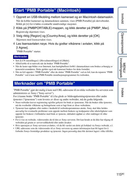 Sony DSC-W350 - DSC-W350 Istruzioni per l'uso Norvegese