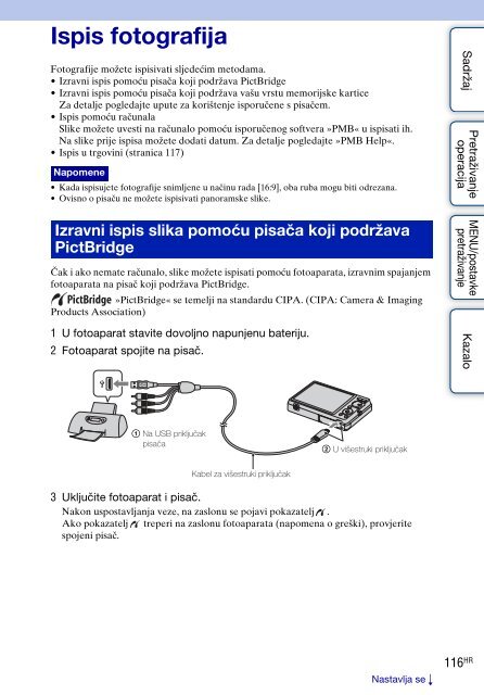 Sony DSC-W350 - DSC-W350 Guida all&rsquo;uso Croato