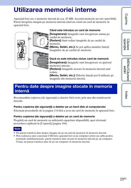 Sony DSC-W350 - DSC-W350 Istruzioni per l'uso Rumeno