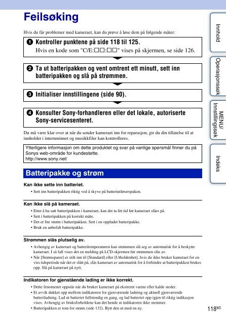 Sony DSC-W350 - DSC-W350 Istruzioni per l'uso Norvegese