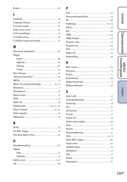 Sony DSC-W350 - DSC-W350 Istruzioni per l'uso Norvegese