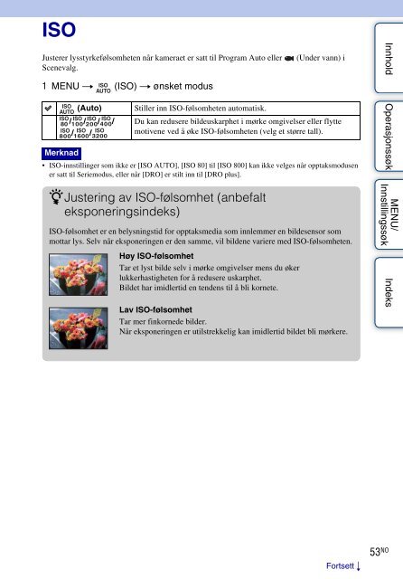 Sony DSC-W350 - DSC-W350 Istruzioni per l'uso Norvegese