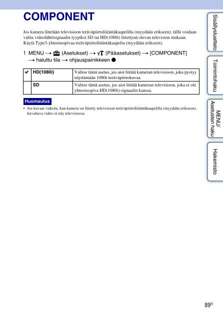 Sony DSC-W350 - DSC-W350 Istruzioni per l'uso Finlandese