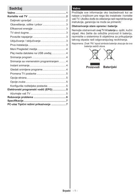 Philips 2900 series T&eacute;l&eacute;viseur LED ultra-plat - Mode d&rsquo;emploi - HRV