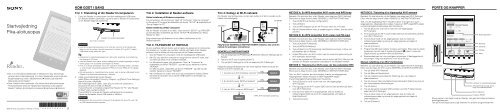 Sony PRS-T2 - PRS-T2 Guida di configurazione rapid Finlandese