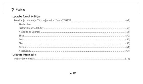 Sony KDL-46EX402 - KDL-46EX402 Istruzioni per l'uso Sloveno