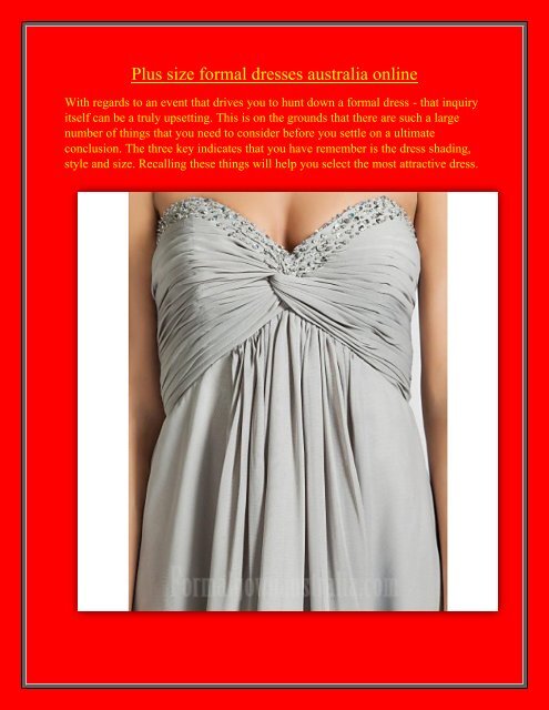 plus-size-formal-dresses-australia-online