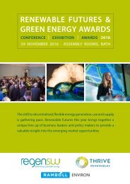 RENEWABLE FUTURES & GREEN ENERGY AWARDS