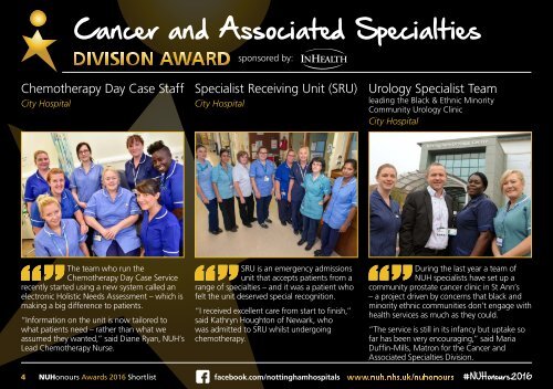 NUH Honours Shortlist 2016